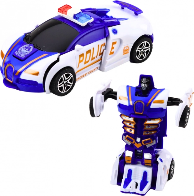 Auto Robot 2v1 Mașină de Poliție Sportivă