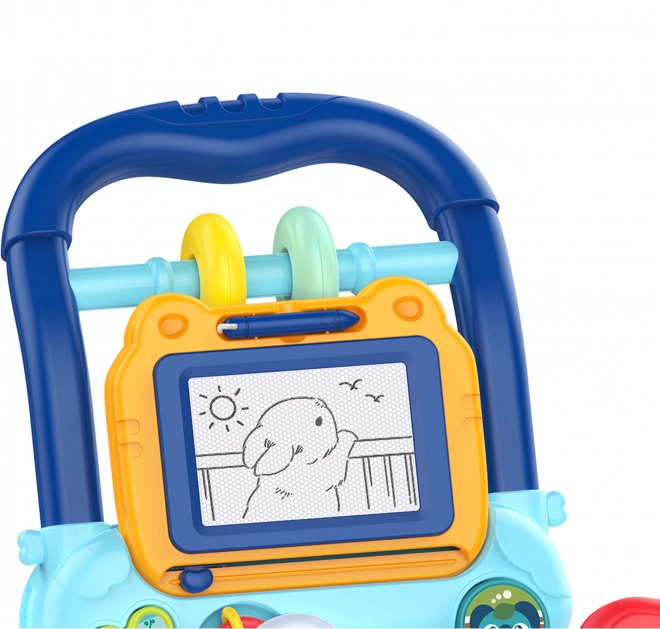 Choditor interactiv cu muzică și tablă de desen Woopie Baby