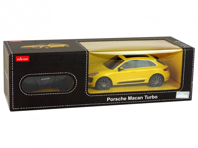 mașină R/C Porsche Macan Turbo Rastar galben