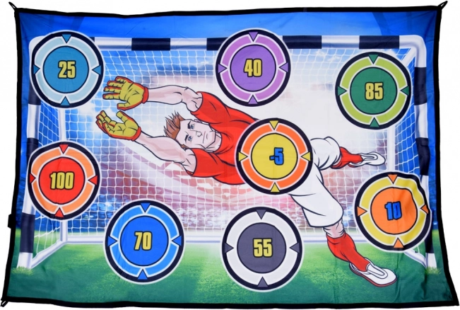 Set pentru joc de fotbal cu țintă și minge luminoasă