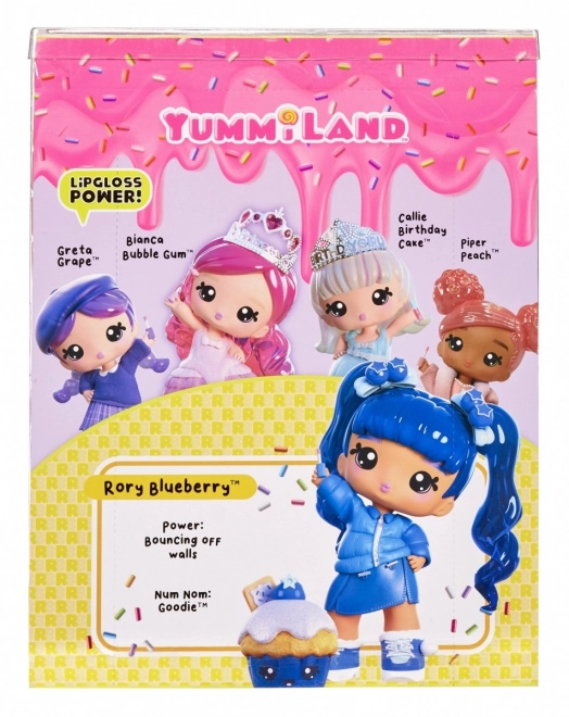 Păpușă Yummiland cu luciu pentru buze pet, Rory Blueberry