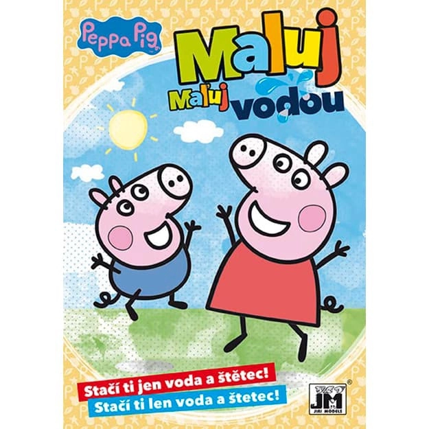 Carte de colorat A5 Pictează cu apă Peppa Pig