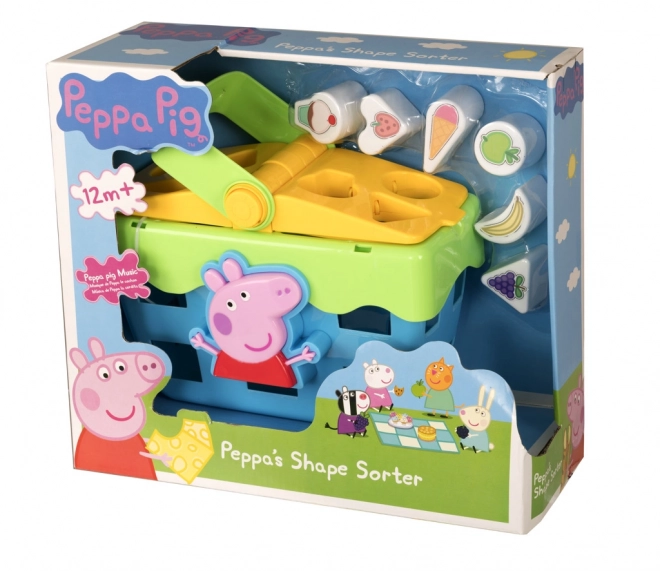 Coș de picnic Peppa Pig pentru sortat forme