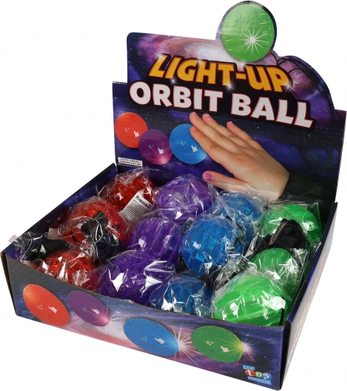 Minge săltăreață cu cauciuc și lumină