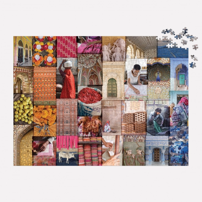 Puzzle Galison Vzory din Rajasthan - 1000 piese