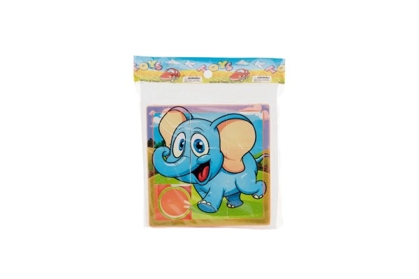 Huzzle puzzle animal plastic 10cm mix