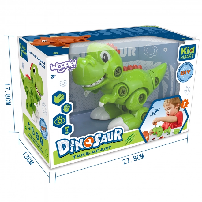 Dinozaur WOOPIE de asamblat cu șurubelniță