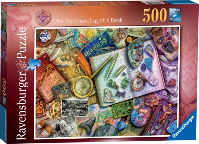 Puzzle Ravensburger tabloul arheologului 500 piese