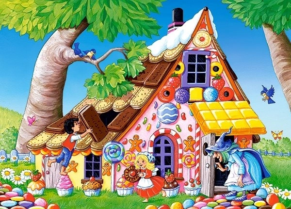 Puzzle 120 piese Hansel și Gretel