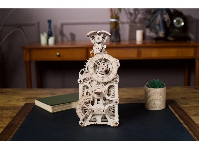 Puzzle mecanic din lemn 3D Ugears Ceas motor