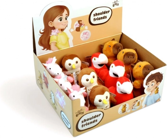 prieteni de pluș pentru umăr cu magnet – set de 12 buc