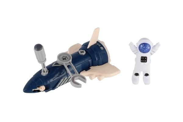 Set rachetă spațială asamblabilă din plastic cu accesorii