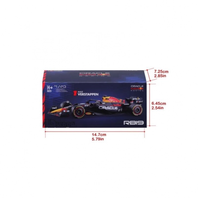 Model metalic Red Bull Racing F1 RB19 Max Verstappen