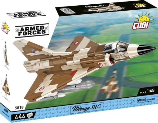 Set de construcție COBI Armed Forces – Mirage IIIC 1:48, 444 piese