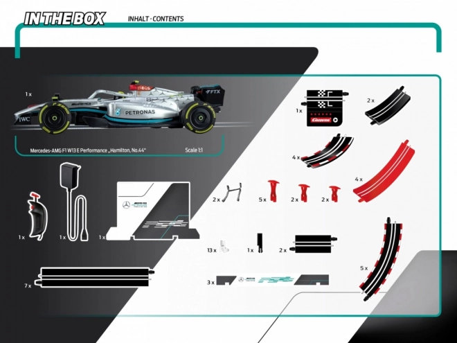 Carrera Go!!! set de curse Formula 1 Mercedes Hamilton