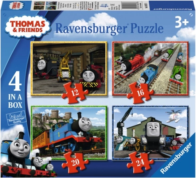 RAVENSBURGER Puzzle Thomas și prietenii 4 în 1 (12,16,20,24 piese)