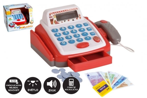 Mică Casă De Marcat Digitală Cu Accesorii De Jucărie