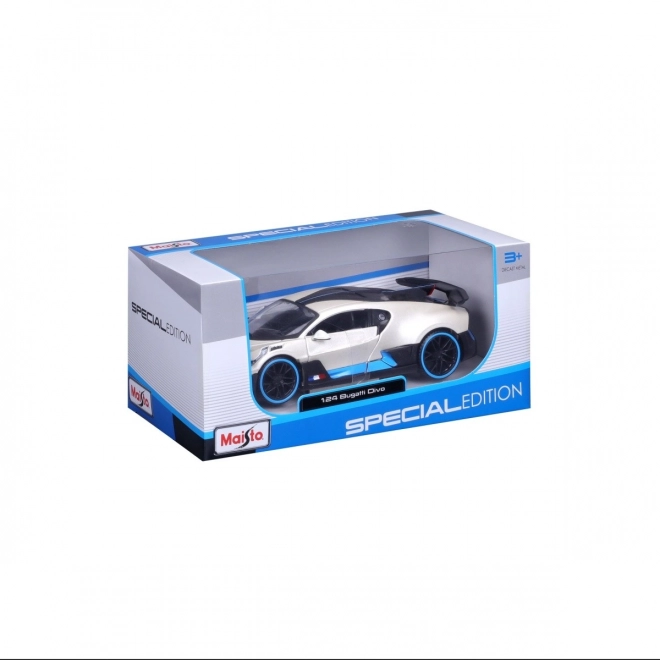 Model mașină Bugatti Divo scară 1:24 alb