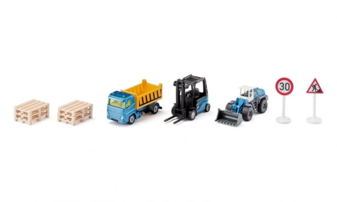 set cadou cu vehicule de construcție