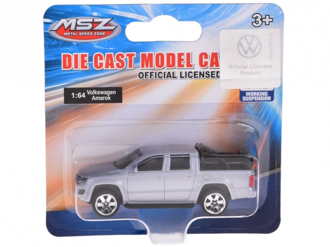 Mașinuță metalică licențiată Volkswagen Amarok la scară 1:64