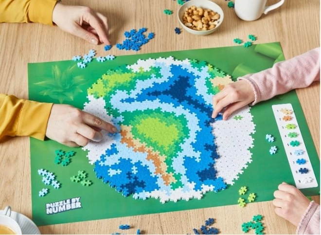 Puzzle Plus-Plus după numere - Pământ 800 de piese
