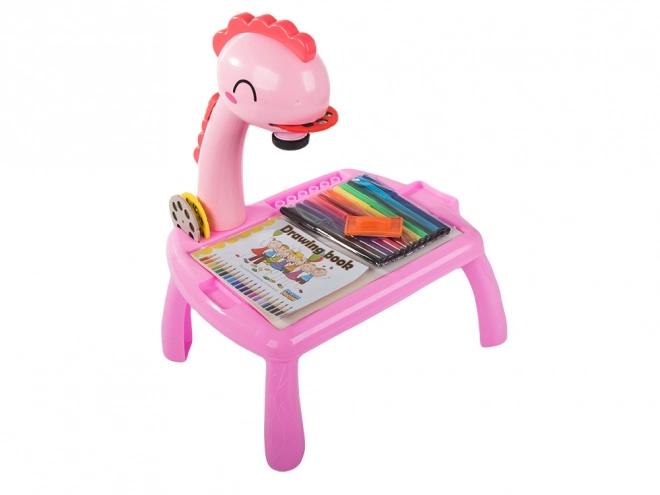 Masă de desen cu proiector pentru copii