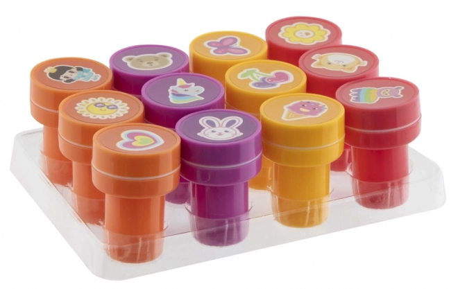 Ștampile Vesele Basic Craft auto-colorante 12 buc