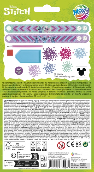 Pictură cu diamante - crearea brățărilor cu motiv Stitch