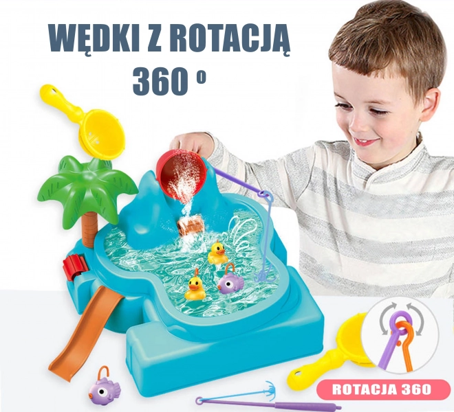 Masa de apă 2 în 1 joc de pescuit WOOPIE