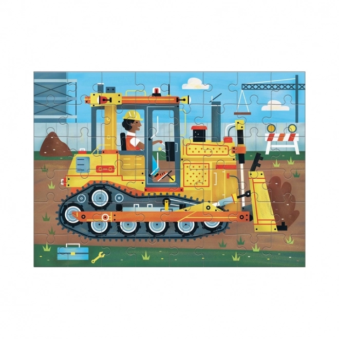 Puzzle Buldozer 48 piese de la Mudpuppy