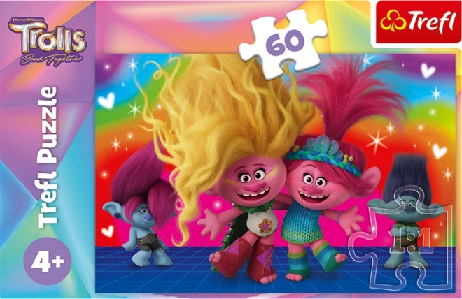 Puzzle Trolls Prietenii Trolls 60 piese