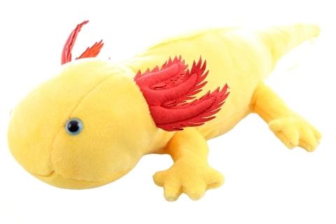 Axolotl din pluș galben