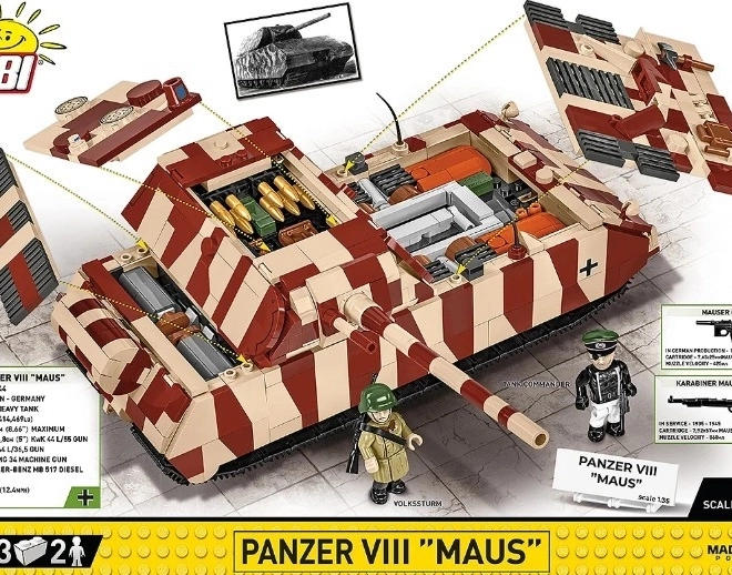 Set de construcție Panzer VIII Maus