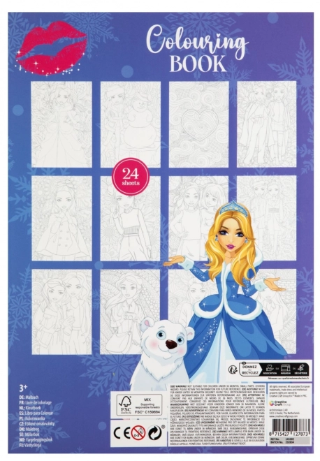 Carte de colorat cu folii Besties