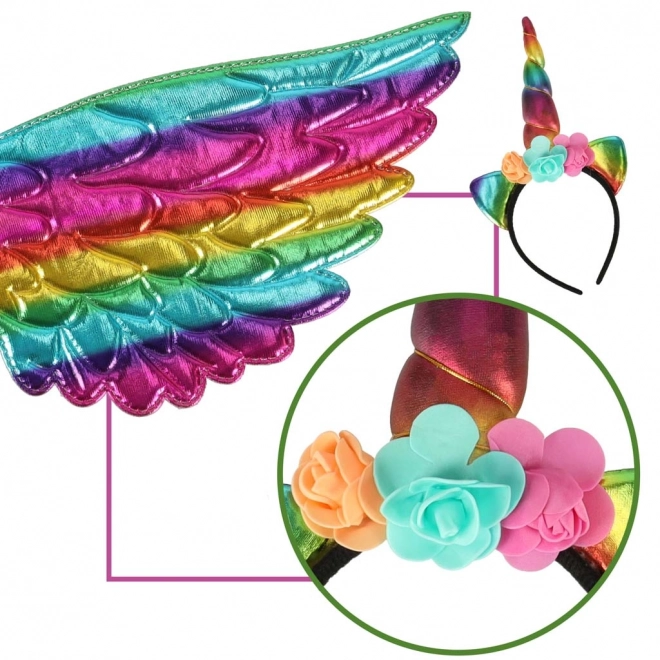Costum carnaval unicorn multicolor
