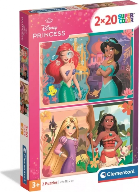 Clementoni Puzzle Disney Prințese 2x20 Piese