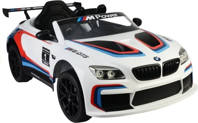 Mașină cu baterii BMW M6 GT3 Albă