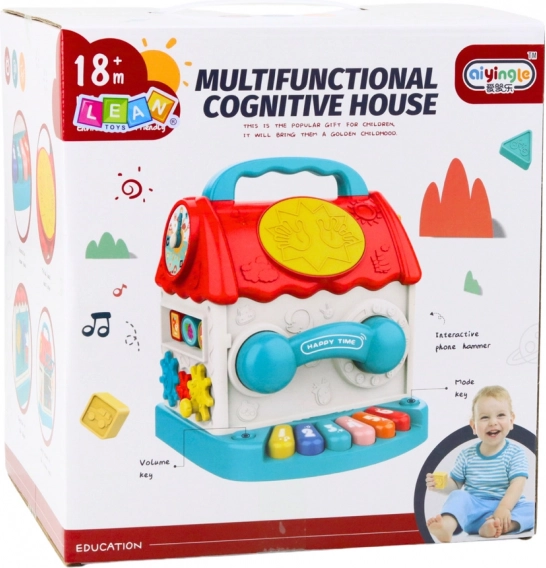 Cub educațional interactiv în formă de casă pentru copii