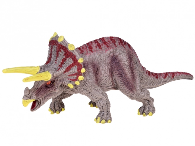 Figurină dinozaur Triceratops din gumă pentru copii