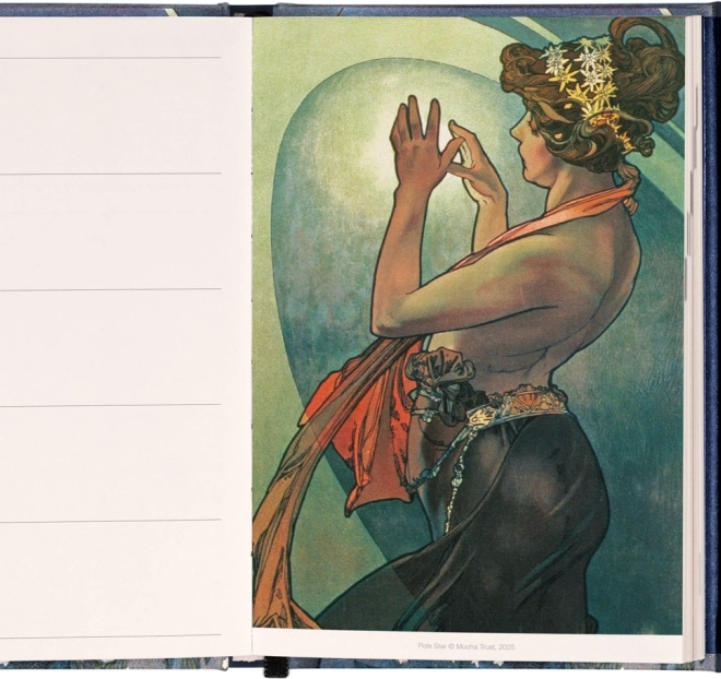 Agenda magnetică săptămânală Alfons Mucha 2026