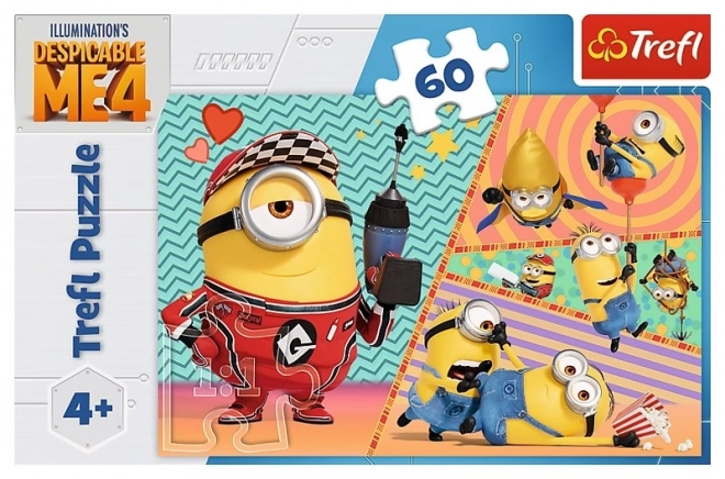 Puzzle 60 de piese Minionii Veseli