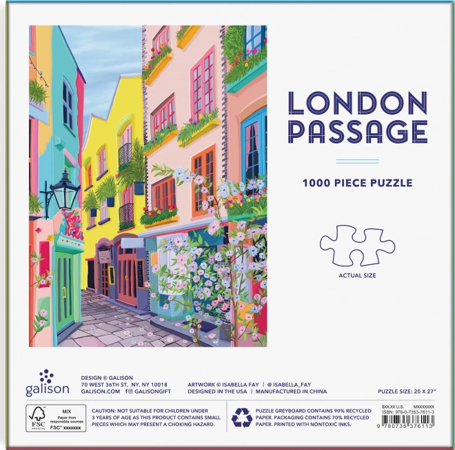 Puzzle Londra cu trecere 1000 de piese