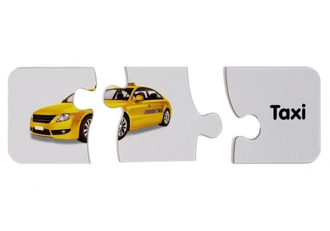 Puzzle educative transport