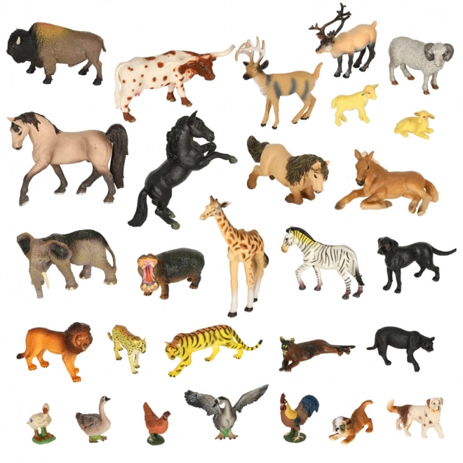 Set figurine animale zoo 28 piese