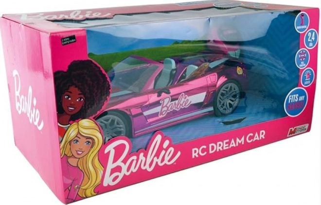 Mașina de vis cu telecomandă Barbie