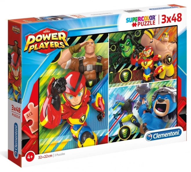 Puzzle Power Players 3x48 piese