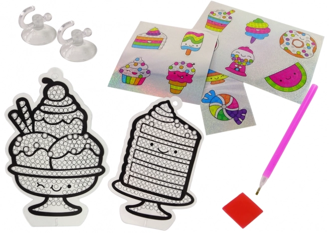 Set creativ broderie cu diamante Lipire etichete dulciuri