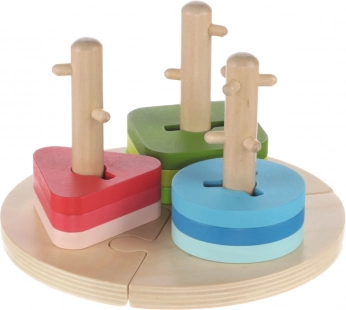 Puzzle Montessori din lemn, Wood