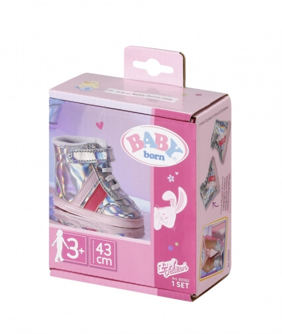 BABY born Pantofi sport holografici pentru păpuși 43 cm