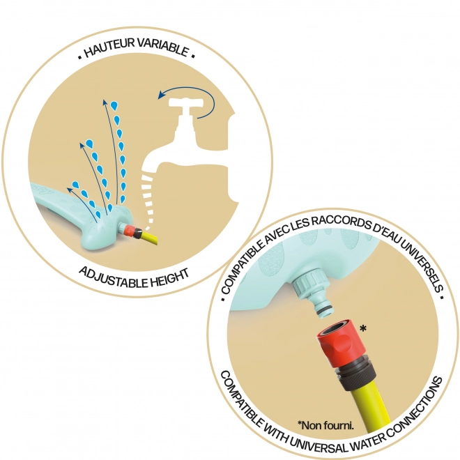 Jucărie de apă Smoby Splashy Way 2 în 1 pentru grădină